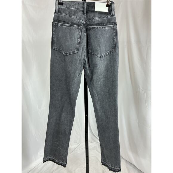 Eb Denim 'Unraveled' Black Cotton Two Denim Jean Size 26 - Picture 3 of 4